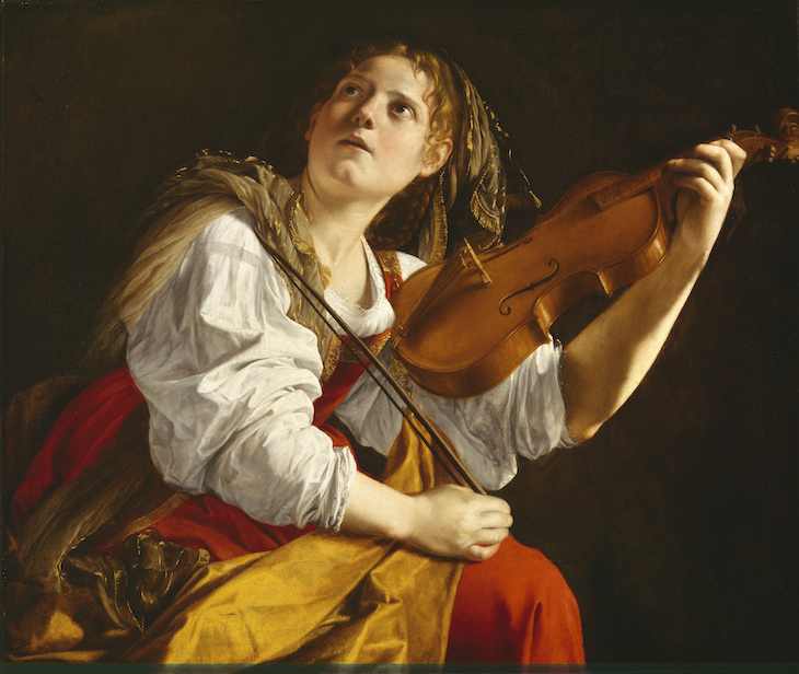 Young Woman with a Violin (Saint Cecilia) (c. 1612), Orazio Gentileschi.