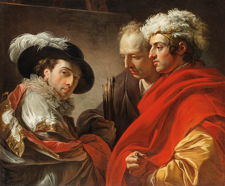 Portrait de trois hommes (1775), François-André Vincent. Musée du Louvre, Paris.