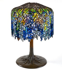 Wisteria lamp (c. 1902), Tiffany Studios. Macklowe Gallery (in excess of $1m)