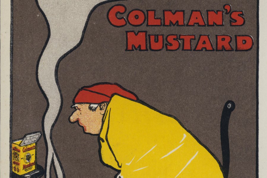 Detail from one of John Hassall’s advertisements for Colman’s of Norwich from 1898–89.