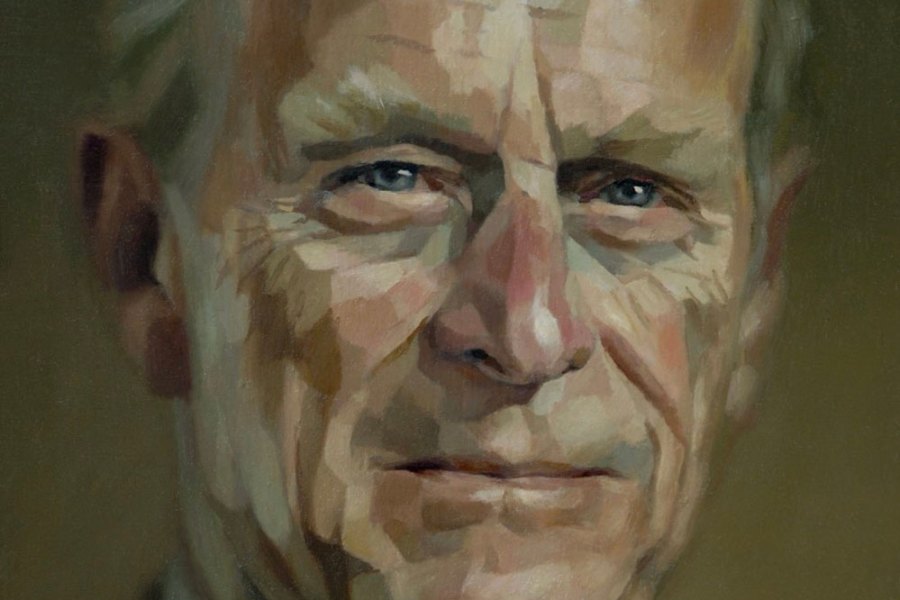 Jonathan Yeo's portrait of Prince Philip from 2006 (detail).