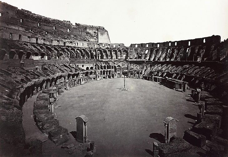 Interior of the Colosseum, c. 1870.