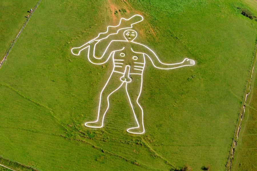 A saintly sight? The Cerne Abbas giant in Dorset.