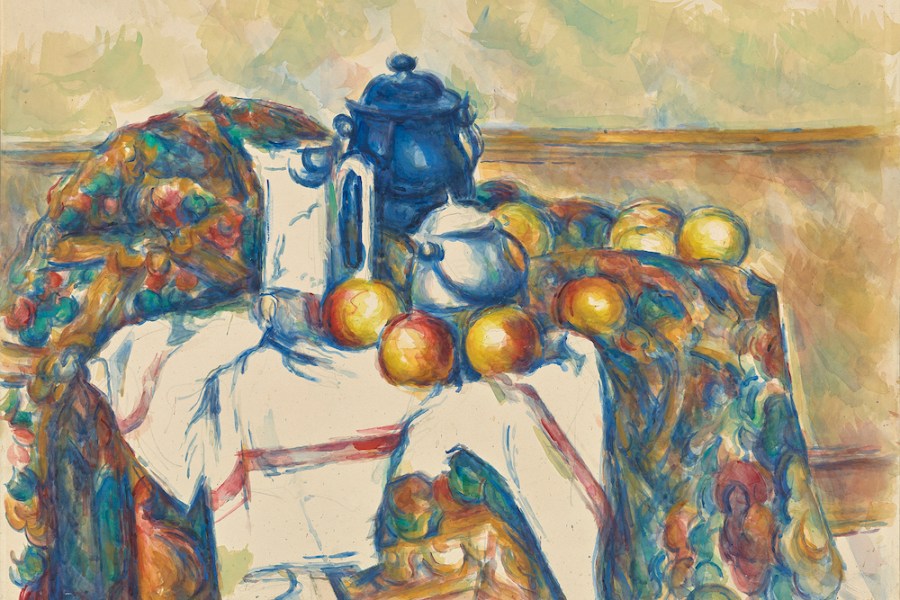 Still Life with Blue Pot (1900–06), Paul Cézanne.