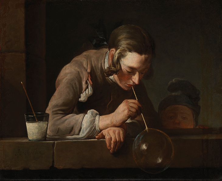 Soap Bubbles (after 1739), Jean-Baptiste-Siméon Chardin. Los Angeles County Museum of Art.