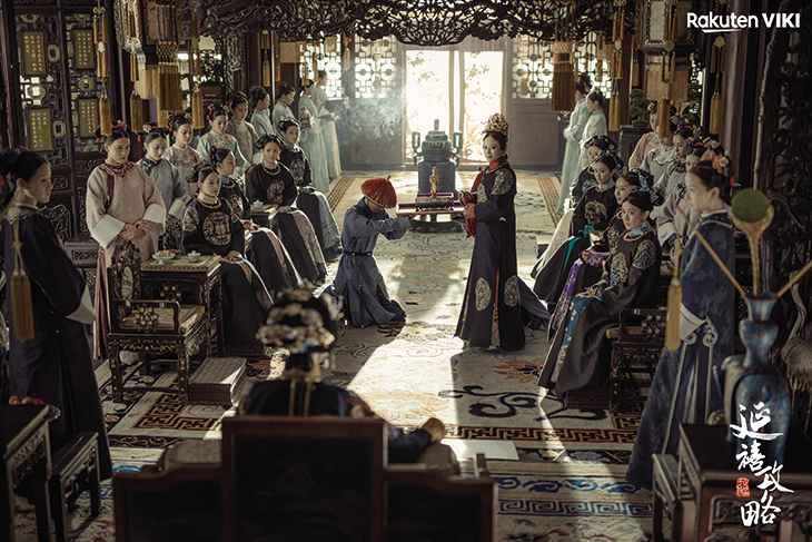 A palace interior in the Forbidden City, as reimagined in Story of Yanxi Palace.