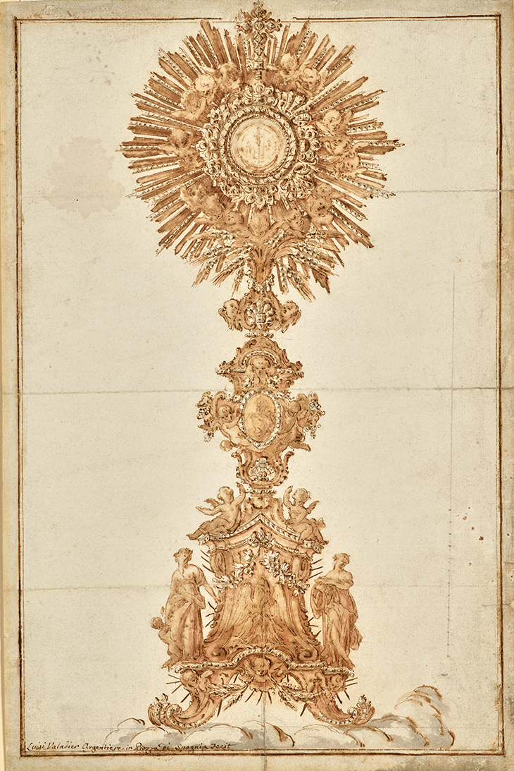 Design for a Monstrance (after 1762) Luigi Valadier. Private collection