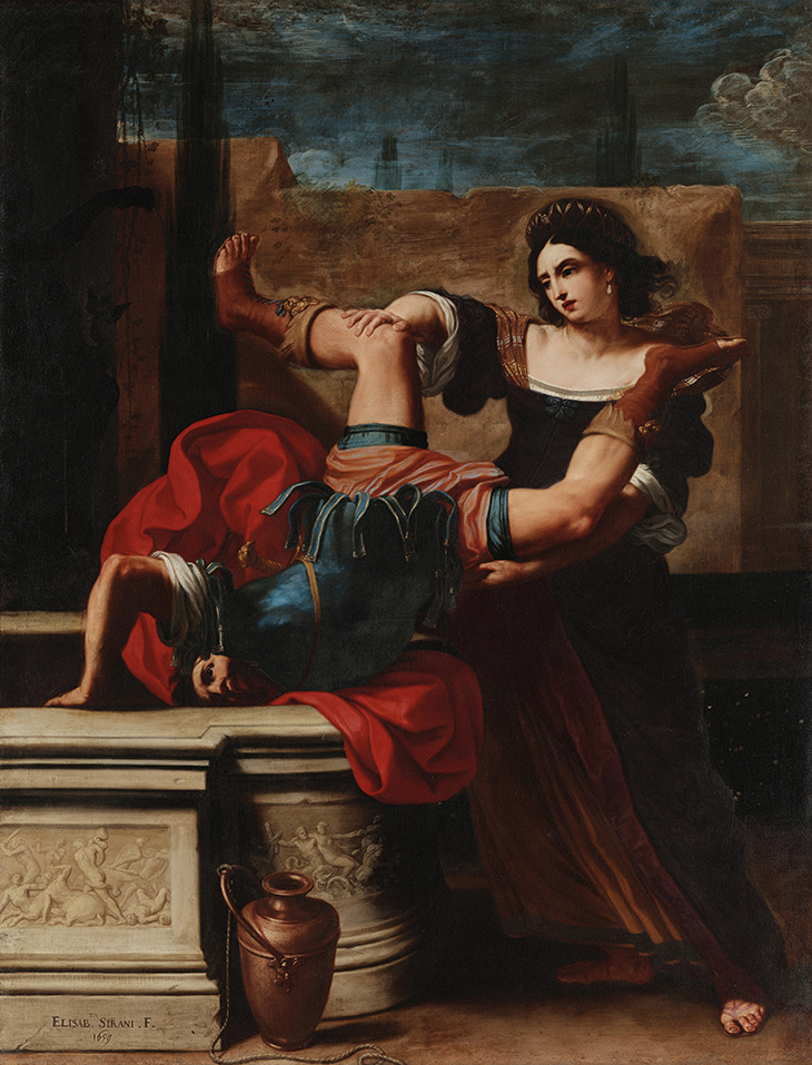 Timoclea Kills the Captain of Alexander the Great (1659), Elisabetta Sirani. Museo Nazionale di Capodimonte, Naples