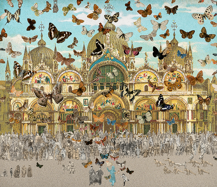 The Butterfly Man – Venice (in homage to Damien Hirst) (2010), Peter Blake.