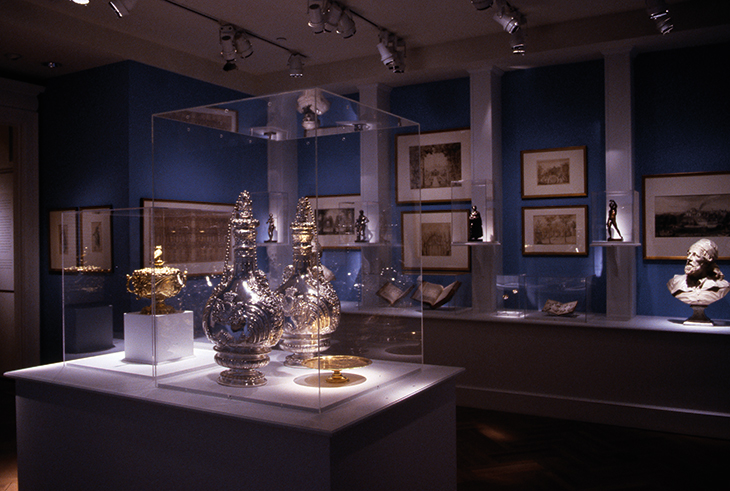 Installation view of ‘The Devonshire Inheritance: Five Centuries of Art Collecting at Chatsworth’ at the Bard Graduate Center, New York, in 2004.