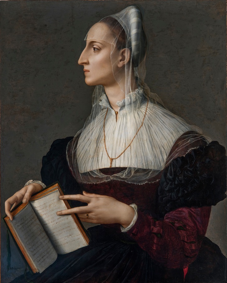 Laura Battiferri (c. 1560), Bronzino.