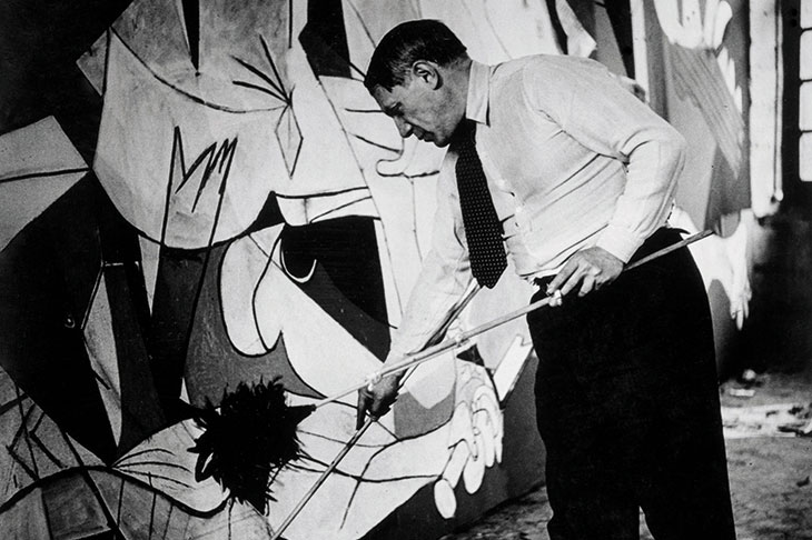Picasso working on Guernica in his Grands-Augustins studio, Paris (detail; 1937), Dora Maar. Museo Nacional Centro de Arte Reina Sofía, Madrid.