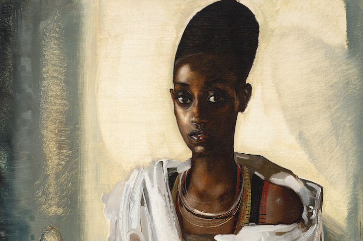 Portrait of Chief Rwampungu’s Wife (detail; 1939), Clément Serneels.