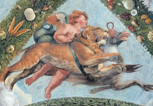 A fresco by Giovanni da Udine at the Villa Farnesina, Rome