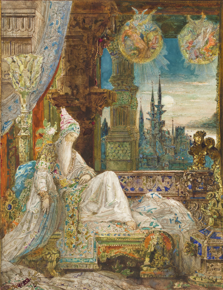 The dream of an inhabitant of Mongolia (1881), Gustave Moreau. Private Collection. 