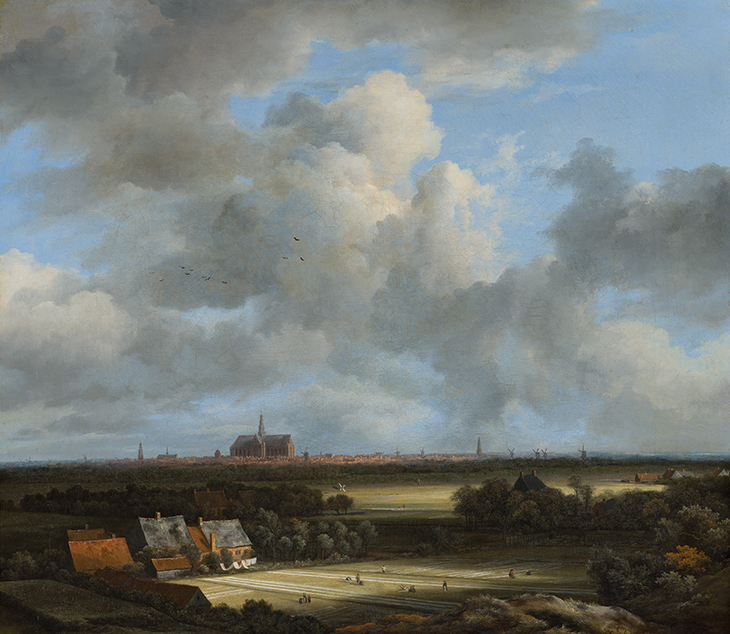 View of Haarlem with Bleaching Grounds (c. 1670–75), Jacob van Ruisdael. Mauritshuis, The Hague