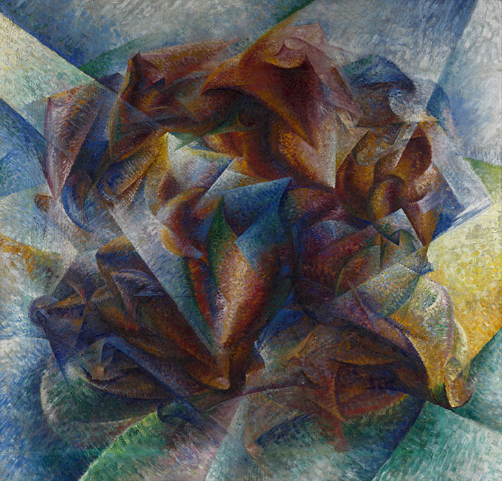 Dynamism of a Soccer Player (1913), Umberto Boccioni. Museum of Modern Art, New York