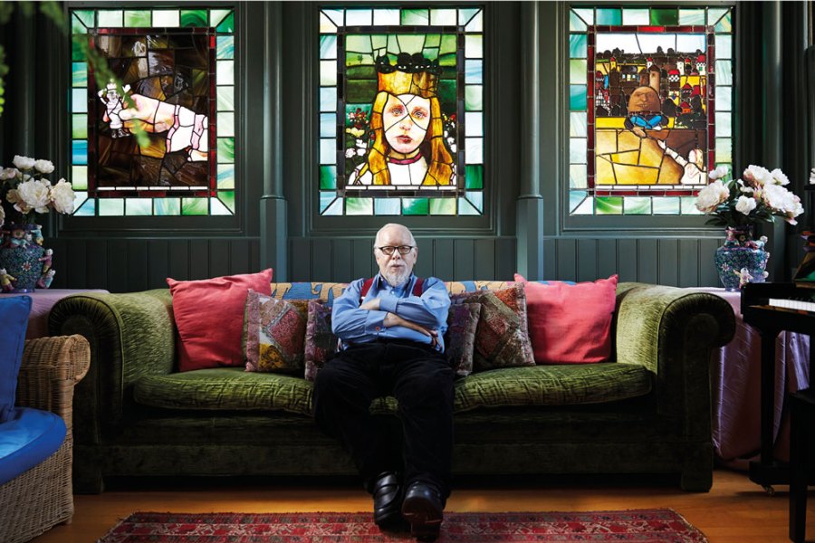 Peter Blake photographed at home in 2015.