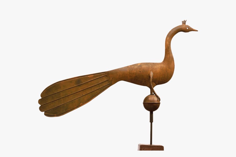 Peacock weather vane (c. 1860–75), unidentified artist. Museum of Fine Arts, Boston