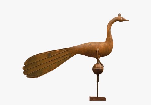 Peacock weather vane (c. 1860–75), unidentified artist. Museum of Fine Arts, Boston