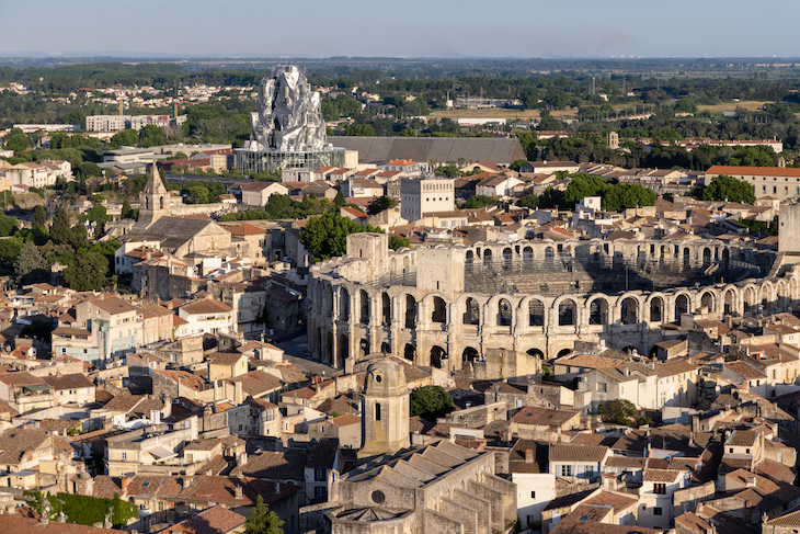 Luma Arles; in the foreground is the town’s Roman amphitheatre. Photo: Iwan Baan