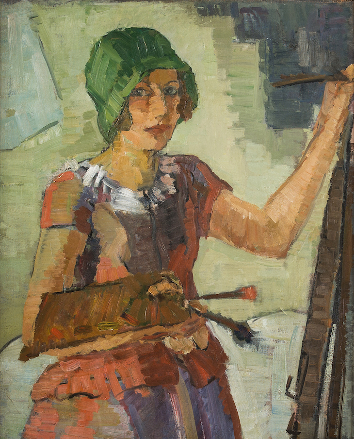 Woman painter at her easel (n.d.), Hanna Bekker vom Rath.