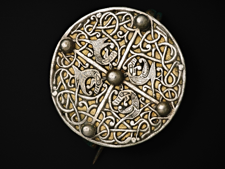 An Anglo-Saxon disc brooch. National Museums Scotland.