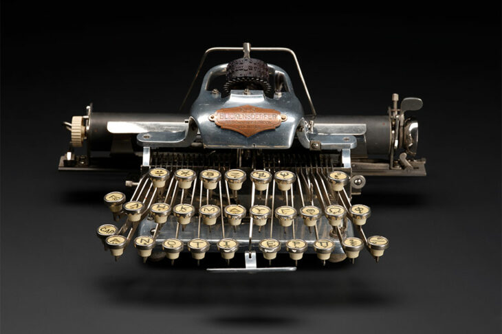 Blickensdorfer No. 5 typewriter (1910), made by Blickensdorfer Manufacturing Company, Stamford, CT and owned by Arthur Bettie, Professor of Greek at the University of Edinburgh.