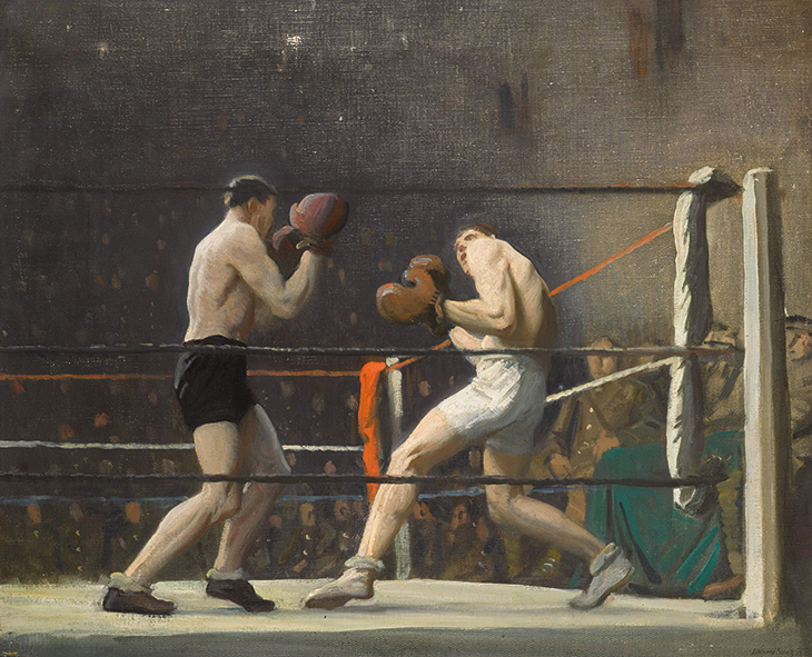 Boxing in Camp (The Light Heavy-Weights) (1918), Laura Knight