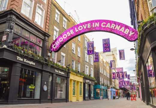 Private party? Carnaby Street in Soho, London, in late 2020.