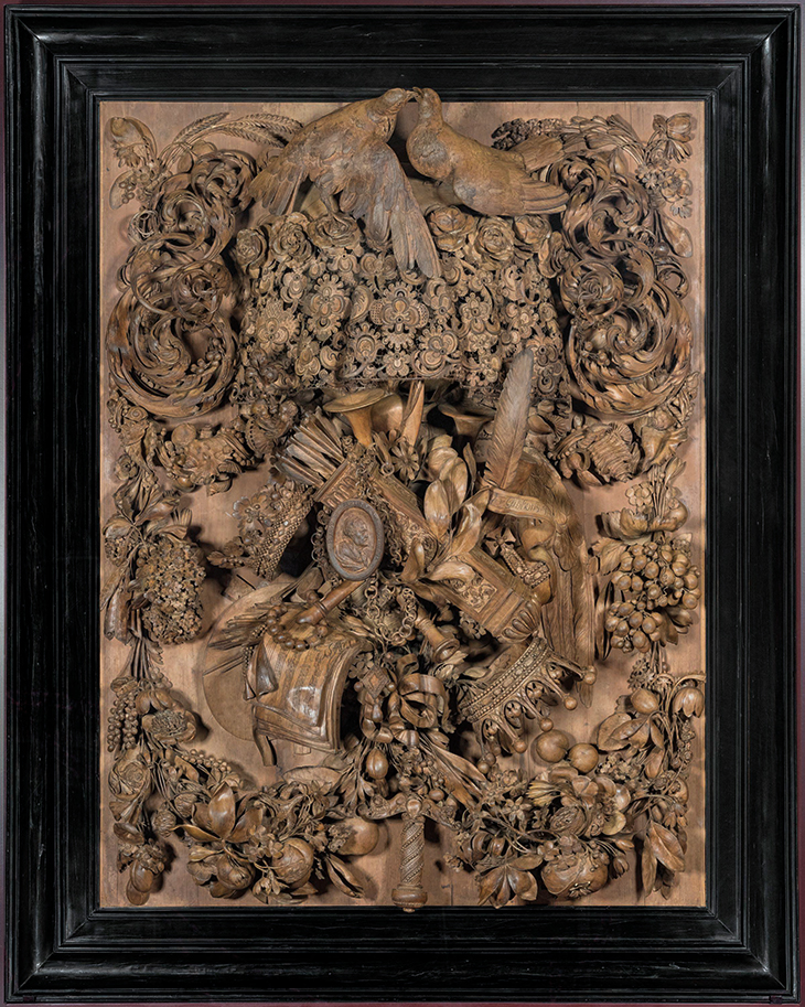 The Cosimo panel (1682), Grinling Gibbons.