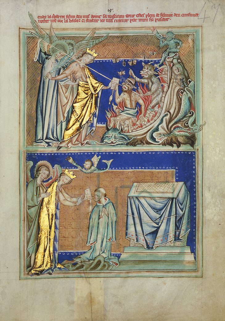 Page from the Lambeth Apocalypse, depicting scenes