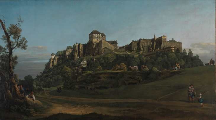 The Fortress of Königstein from the North (1756–58), Bernardo Bellotto. 