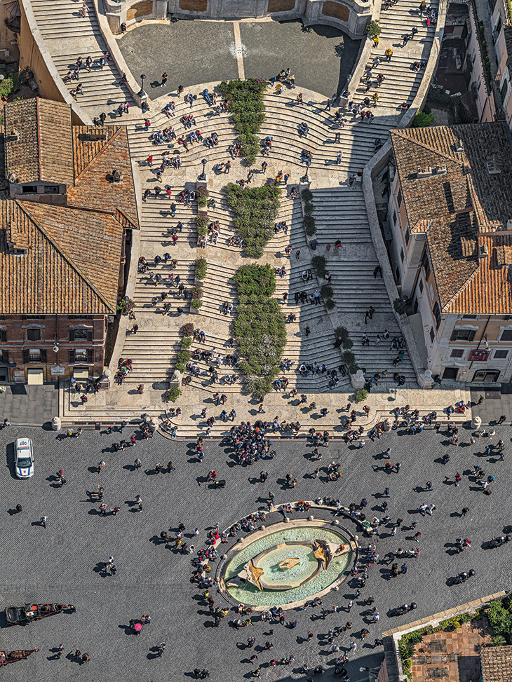 Scalinata di Trinità dei Monti (2019), Bernhard Lang.