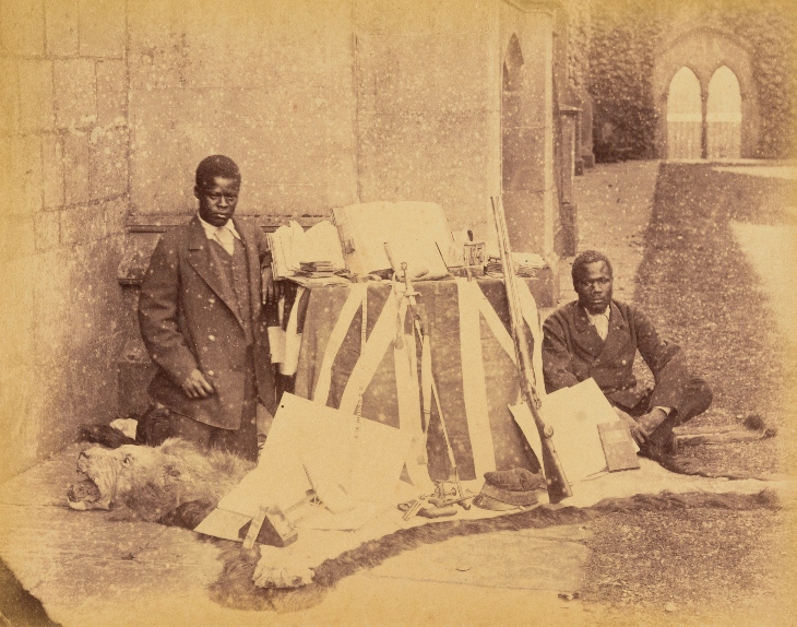 Susi and Chuma at Newstead in 1874, after David Livingstone died.