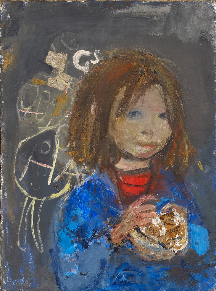 Girl with a Poke of Chips, Joan Eardley. The Scottish Gallery.