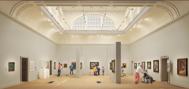 Rendering of the Redeveloped Great Room. Image: Nissen Richards Studio