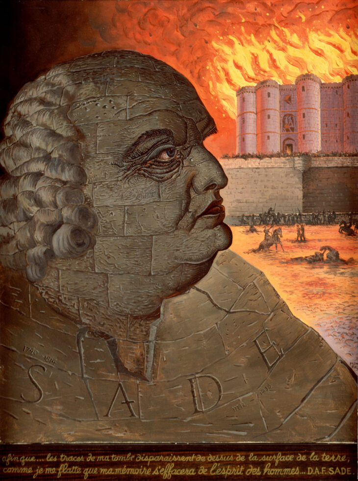 Imaginary portrait of the Marquis de Sade Imaginary portrait of the Marquis de Sade