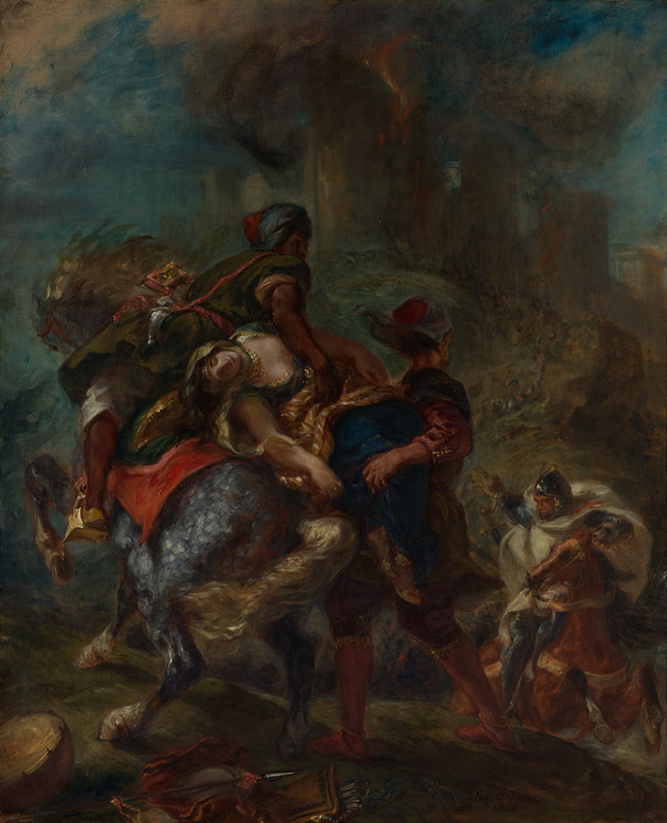 The Abduction of Rebecca (1846), Eugène Delacroix. Metropolitan Museum of Art, New York