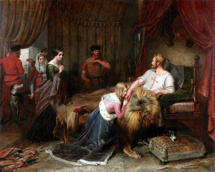 A Scene from Walter Scott’s ‘The Talisman’ (c. 1840–60), Charles Landseer. A Scene from Walter Scott's 'The Talisman'
