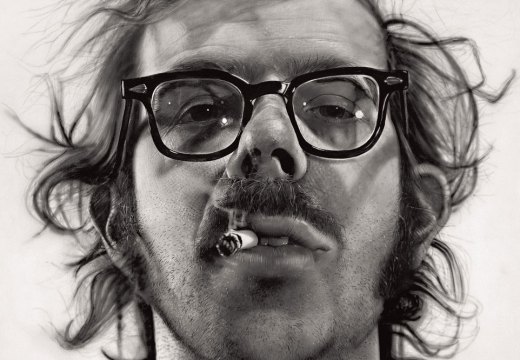 Big Self-Portrait (detail; 1967–68), Chuck Close.