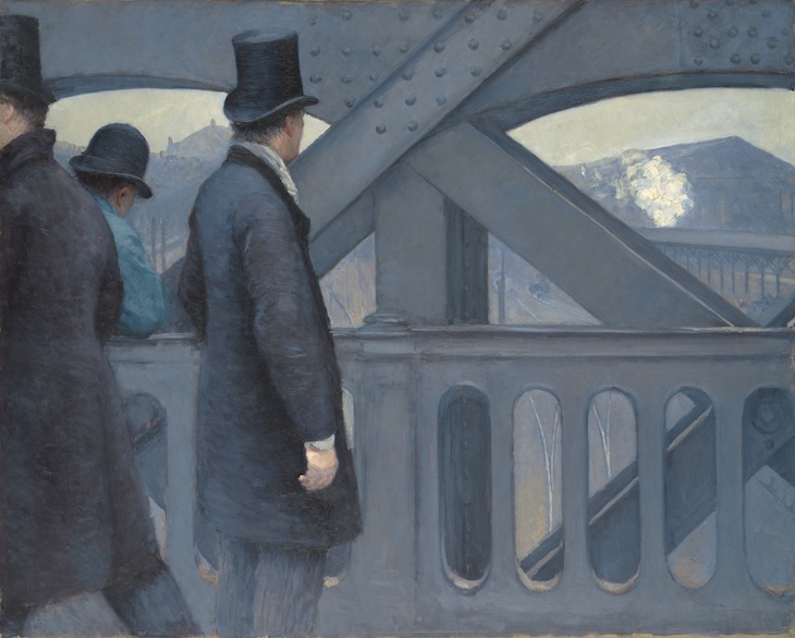 Sur le Pont de l'Europe (1866-1867), Gustave Caillebotte. 