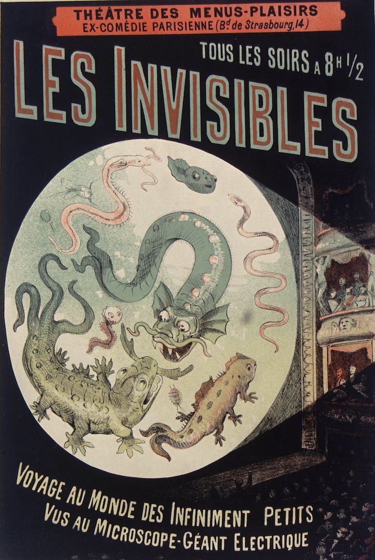 Théatre des Menus-Plaisirs ... tous les soirs à 8h 1⁄2 Les Invisibles (1883), Emile Levy. 