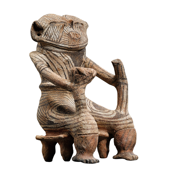 Seated anthropomorphic figure (c. 1050), Timoto-Cuica culture, Venezuela