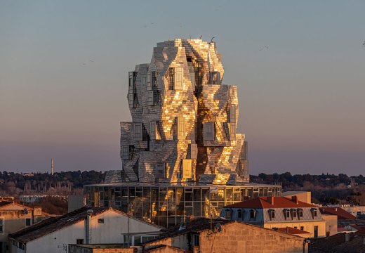 Luma Arles, designed by Frank Gehry, in the Parc des Ateliers, Arles.