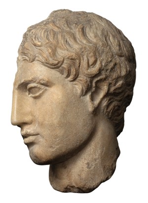 Head of a youth (fragment) (first century), Roman copy of an original attributed to Polykleitos. Kallos Gallery (£120,000)