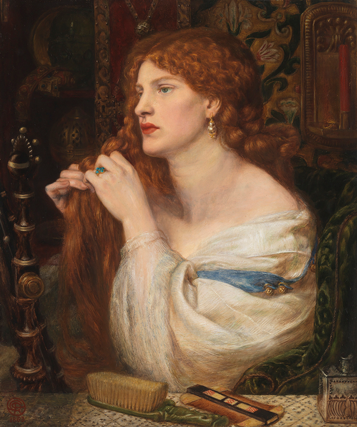 Aurelia (Fazio’s Mistress) (1863–73), Dante Gabriel Rossetti. 