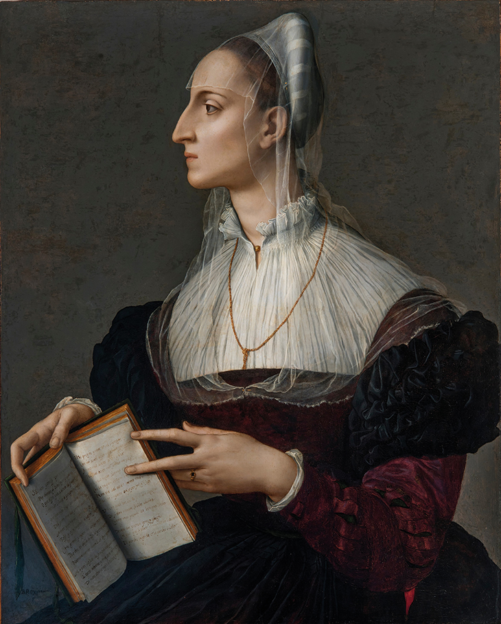 Laura Battiferri (c. 1560), Bronzino. Museo di Palazzo Vecchio, Florence.