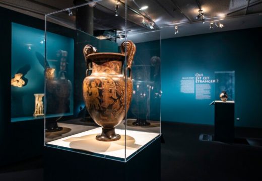 Installation view of ‘Drinking with the Gods’, Cité du Vin, Bordeaux, 2021.