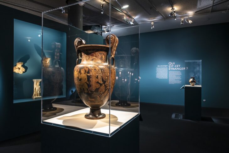 Installation view of ‘Drinking with the Gods’, Cité du Vin, Bordeaux, 2021.